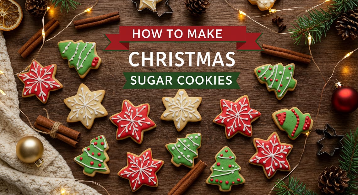 How to Make Easy Christmas Sugar Cookies (Soft, Buttery & Festive)
