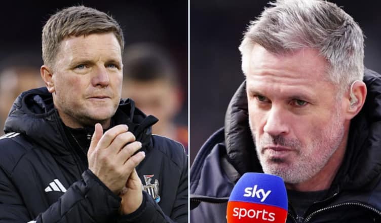 Eddie Howe exit claim arrives from Jamie Carragher as Sky pundit points finger at PIF